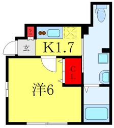 カーサ大和町Aの物件間取画像